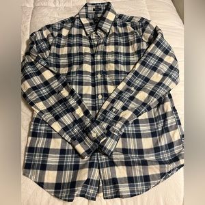 Abercrombie & Fitch Men's Small Muscle Long Sleeve‎ Plaid Flannel Shirt